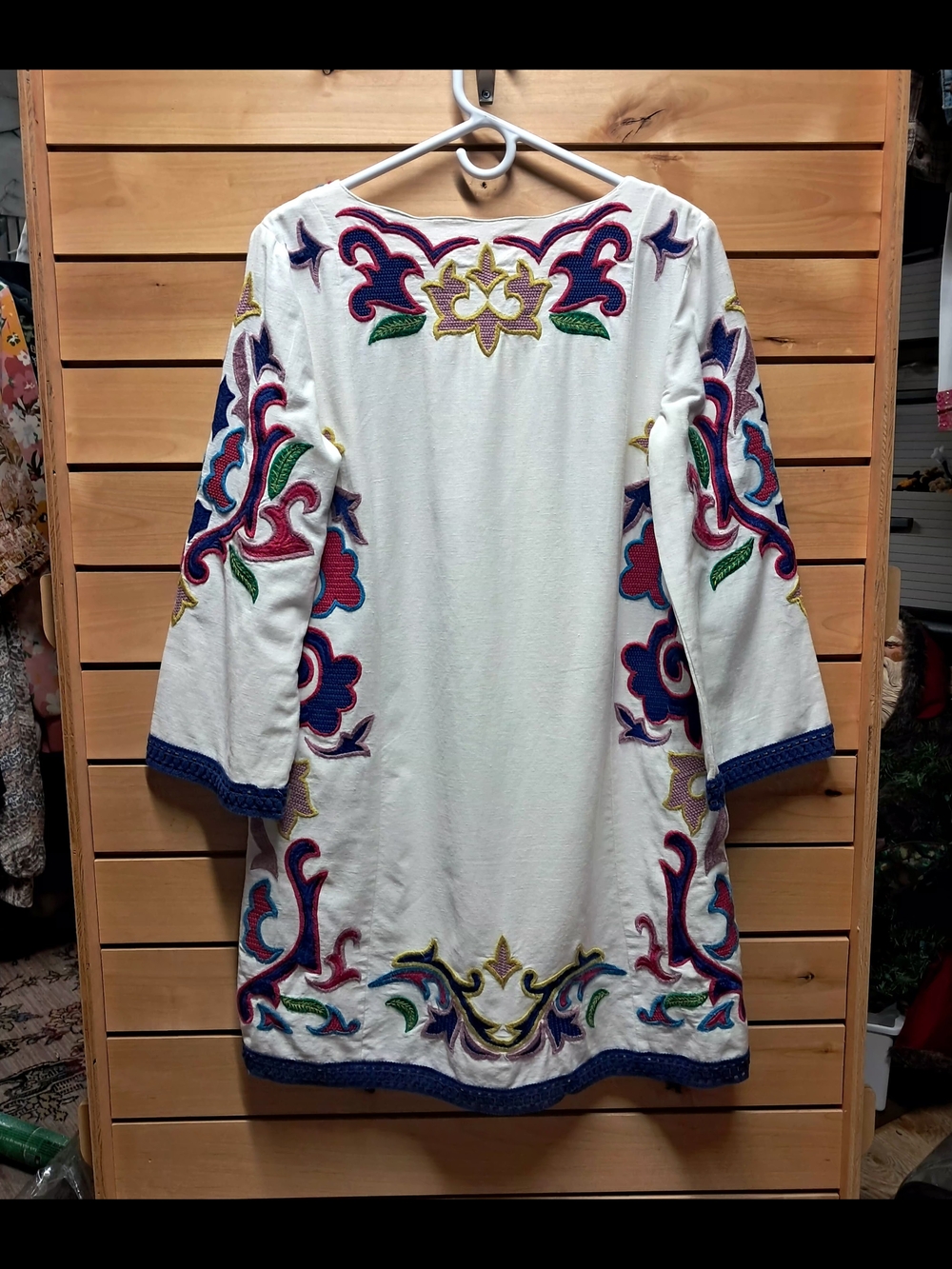Anthropologie Olympia Embroidered Tunic Dress Size S - Picture 2 of 6